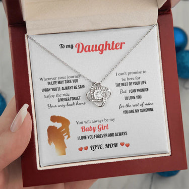 A Letter To My Daughter - Love Knot Necklace - Gift Set - SLDDL0131